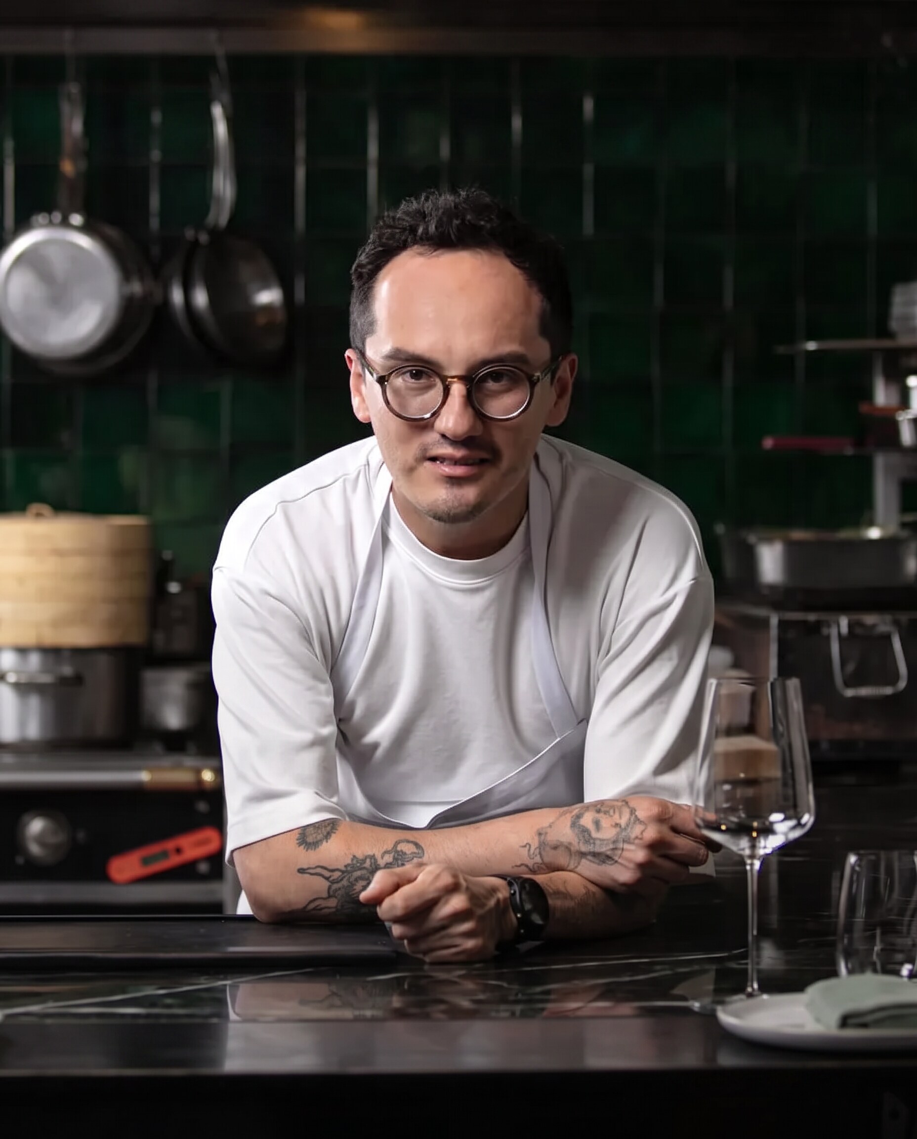 Chef Lucho Martínez, chef y propietario de Em, Ciudad de México